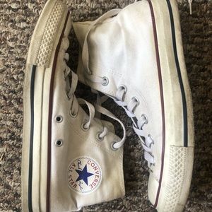White Converse High Tops